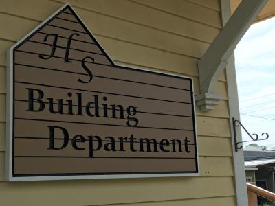 Building Department Sign